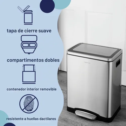 Vista 3 de happimess Elmo - Cubo doble de acero inoxidable de 8 galones