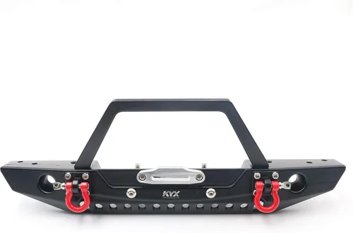 Vista 5 de KYX Parachoques delantero de metal Racing para Traxxas Trx4 Redcat Gen8 Scout II