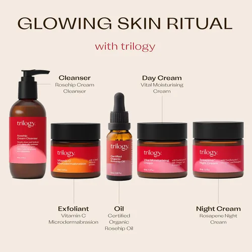 Vista 8 de Trilogy Aceite orgánico certificado de rosa mosqueta, unisex, 1.52 onzas, Paquete de 1 Cold-pressed USDA Organic face oil improves appearance of