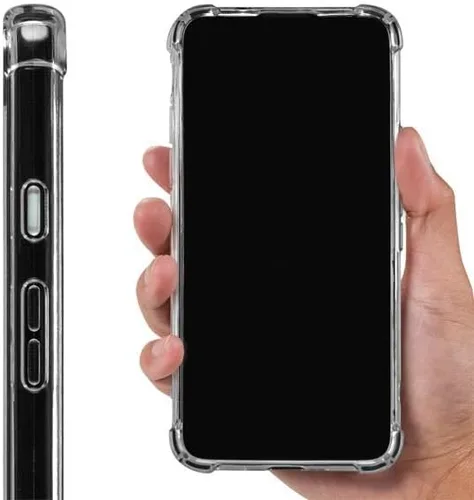 Vista 4 de Skinit Funda transparente compatible con Google Pixel 5a 5G - Diseño de cuadros neutros