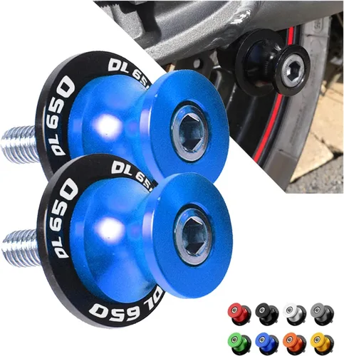 Vista 2 de Carretes deslizantes CNC para motocicleta, de 0.315 in, brazo oscilante para Suzuki DL650 V-Strom 2004-2013 deslizadores de marco anticaídas