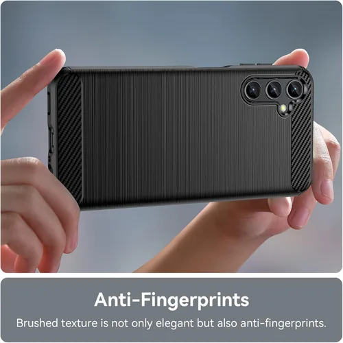 Vista 5 de Funda para Samsung Galaxy A14 5G, Galaxy A14 con protector de pantalla HD, absorción de golpes flexible de TPU parachoques de goma suave