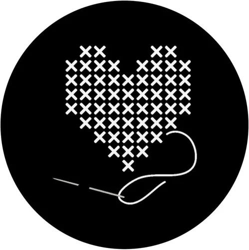 Vista 3 de I love Cross Stitch Corazón and Needle en blanco PopSockets PopGrip: agarre intercambiable para teléfonos y tabletas