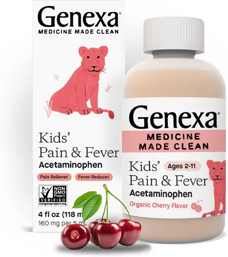 Vista 11 de Genexa Acetaminofén Limpio para Niños Ingredientes Preferidos por Pediatras Reductor de Dolor y Fiebre para Niños Sin Colorantes, 0% Aditivos