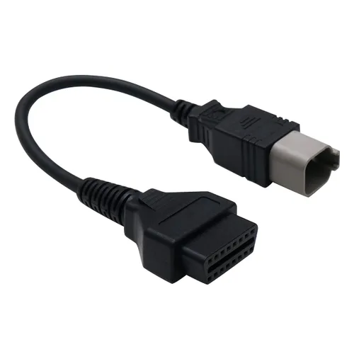 Vista 9 de XTPTFABS 6 pines a 16pin CAN OBD2 OBDII Herramienta de diagnóstico Cable Adaptador, L: 13 pulgadas