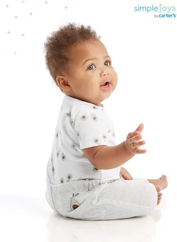Vista 5 de Simple Joys by Carter's Conjunto de 6 piezas unisex para bebés (manga corta y larga) y pantalones