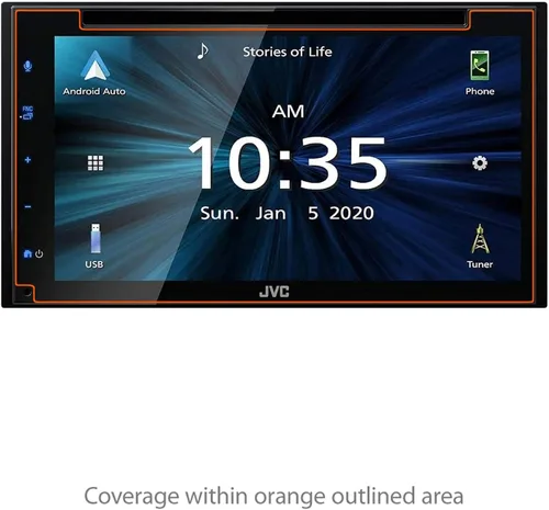 Vista 2 de BoxWave Protector de pantalla compatible con JVC KW-V66BT – ClearTouch Anti-Glare (2 unidades), antihuellas mate