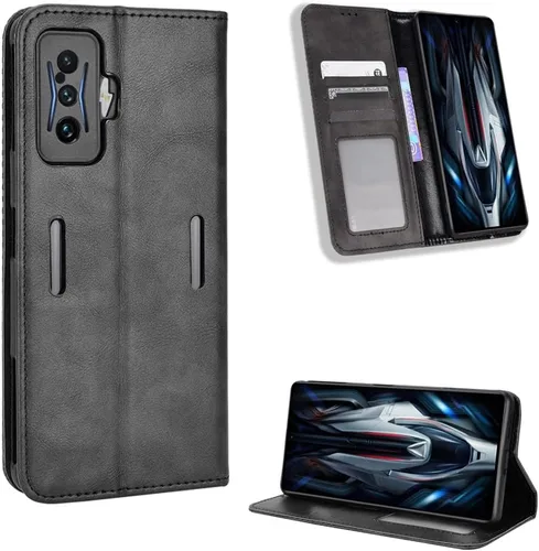 Vista 95 de Funda para BLU Bold N2, funda de piel sintética para BLU Bold N2, funda para BLU Bold N2 5G N0050UU Funda de piel sintética negra Negro