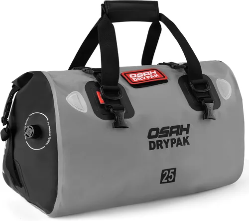 Vista 35 de OSAH DRYPAK Bolsa de lona impermeable – Bolsa seca para motocicleta con gran espacio de almacenamiento, bolsas de equipaje impermeables con bolsillo