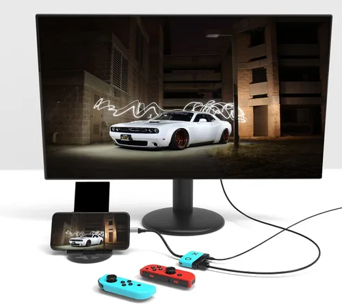 Vista 6 de Cenxaki Base de conmutación portátil para Nintendo SwitchSwitch OLED, Switch TV Dock Station con 4K HDMI USB 3.0 y PD 3.0 puerto de carga rápida