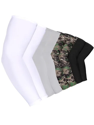 Vista 2 de 8 pares de mangas de enfriamiento unisex con protección UV para brazo de seda de hielo