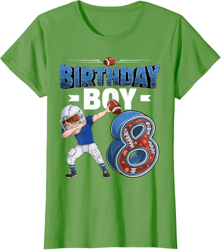 Vista 4 de Dabbing Boy - Camiseta de 8 años de fútbol americano americano, Negro, S