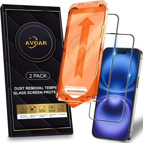 Vista 21 de Paquete de 2 protectores de pantalla de privacidad para iPhone 13 Pro Max /14 Plus [kit de alineación automática] vidrio templado, protección