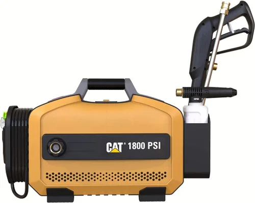 Vista 2 de CAT Lavadora de Presión Eléctrica - 1800 PSI 2.0 GPM con Manguera de Alta Presión, Pistola de Liberación Rápida, Lanza de Boquilla, Cañón de Espuma
