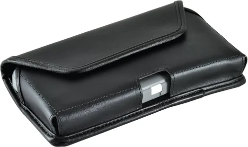 Vista 5 de Turtleback Funda compatible con Note 5, funda para cinturón, compatible con OB Defender o fundas voluminosas, bolsa de cuero negro con clip de Cuero