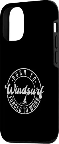 Vista 2 de iPhone 14 Born To Windsurf Forced To Work Surfing Case