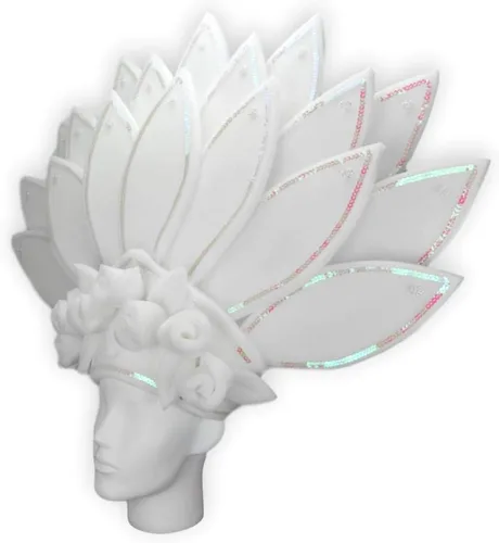 Vista 70 de Foam Party Hats: Feathers Princess Crown – Handmade Fancy Feather Crown for Weddings, Parties & Costumes