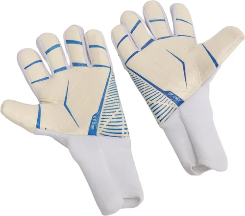 Vista 8 de Guantes de portero de fútbol, guantes de portero de fútbol con fuerte agarre de palma y protección para los dedos, látex antideslizante y nailon