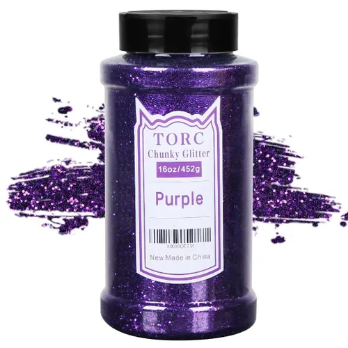 Vista 12 de TORC Brillantina gruesa negra de 4 onzas para manualidades de resina, tumblers, maquillaje cosmético, arte de uñas, decoración de festivales