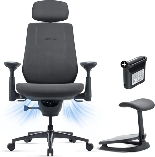 Vista 15 de LiberNovo Maxis Airflow - Silla de oficina ergonómica grande y alta