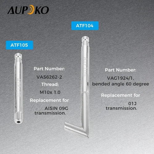 Vista 4 de Aupoko Adaptador de llenado de aceite fluido de transmisión automática con herramienta de reemplazo de válvula de cierre compatible con 09G 01J
