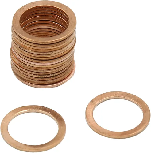 Vista 29 de X AUTOHAUX Anillo de sellado plano de cobre métrico M6 x 0.354 in x 0.039 in para tuerca de tornillo