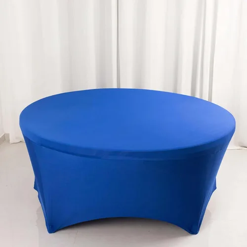 Vista 37 de Efavormart - Mantel rectangular de elastano elástico beige de 4 pies