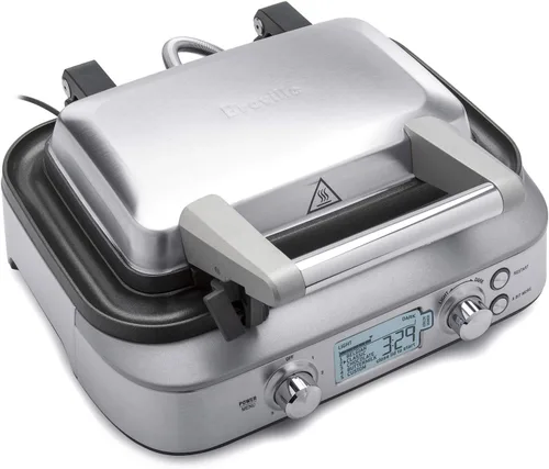 Vista 2 de Breville the Smart Waffle™ Pro 2 Slice Waffle Maker, BWM620XL, Acero inoxidable cepillado