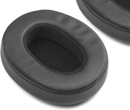 Vista 5 de MOLGRIA Almohadillas para los oídos, almohadillas de cuero de proteína de repuesto para Skullcandy Crusher Wireless Crusher Evo ANC HESH 3.0 Negro