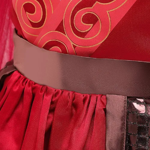 Vista 6 de Quenny Disfraz de Halloween para niños, vestidos mulan, vestidos de encaje para niñas