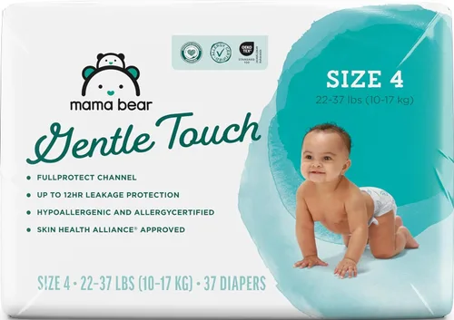 Vista 16 de Marca Amazon - Pañales Mama Bear de toque suave, talla 1, 50