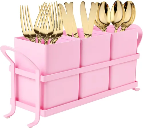 Vista 11 de NelyBet Organizador de cubiertos, cubiertos, organizador de utensilios de cocina y cajón de cubiertos para tenedores, cucharas, cuchillos - Perfecto