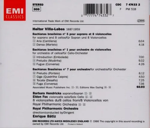 Vista 2 de Villa-Lobos Bachianas Brasileiras 1, 5 y 7