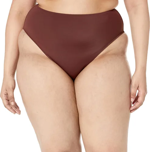Vista 5 de Tienda Essentials Parte inferior de bikini de cintura alta y pierna alta para mujer
