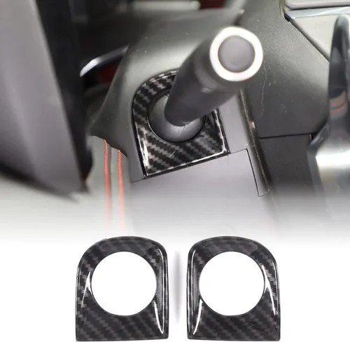 Vista 9 de Cubierta para base de barra de dirección, cubierta decorativa compatible con Chevrolet Corvette C8 2020 2021 2022 2023, plástico ABS para volante