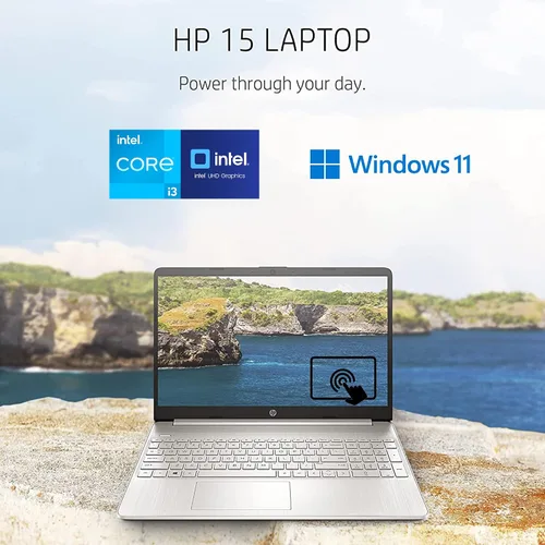 Vista 3 de HP Pavilion - Laptop antirreflejos con pantalla táctil HD de 15.6", 16 GB de RAM, almacenamiento SSD de 256 GB, procesador Intel Core de hasta 4.1