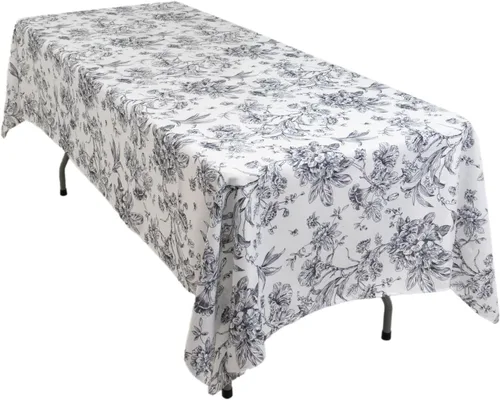 Vista 56 de Efavormart - Mantel rectangular, 60 x 102 pulgadas, resistente a las manchas y a las arrugas, lavable, mantel decorativo oblongo de tela de Amatista