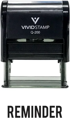 Vista 11 de Sello de goma autoentintado recordatorio (tinta negra) - Grande