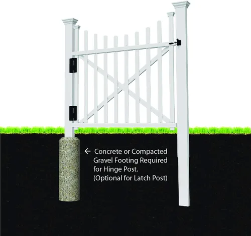 Vista 6 de Zippity Outdoor Products ZP19060 - Kit de vinilo Keswick No-Dig, paquete de 2 (44 pulgadas de alto x 42 pulgadas de ancho) pantalla de privacidad