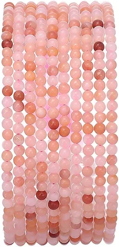 Vista 23 de BEADIA Cuentas redondas de jade africano natural de piedra suelta semipreciosas para hacer joyas 4MM 38cm/hebra
