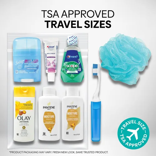 Vista 2 de Handy Solutions Kit de viaje resellable para mujer de 9 piezas