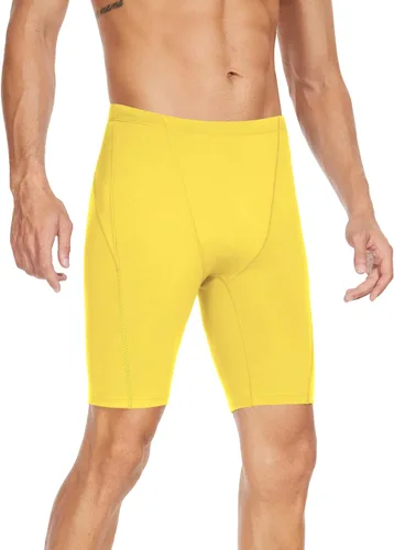 Vista 33 de Traje de baño deportivo competitivo para hombre, traje de entrenamiento de resistencia de carreras, pantalones cortos de natación de secado rápido