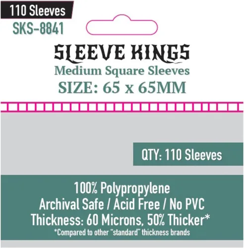 Vista 37 de Sleeve Kings Fundas para tarjetas estándar, 110 unidades, transparentes de 60 micrones de grosor, tamaño mini (1.575 x 3.504 in), compatibles