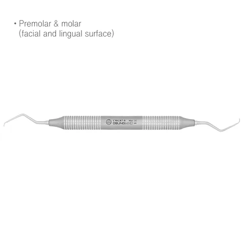 Vista 2 de Curetas Gracey Dental 7/8 Mini Five Premolar, Molar Osung CMGR7-8