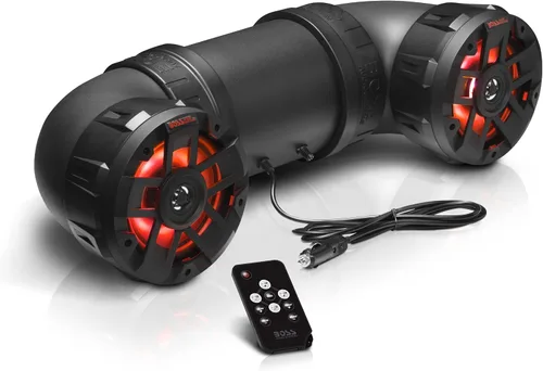 Vista 9 de BOSS Audio Systems UTV4B ATV UTV Sistema de sonido resistente a la intemperie, altavoces de 4 pulgadas, tweeters de 1 pulgada, amplificador