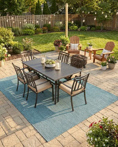 Vista 63 de Rugs.com Outdoor Solid Collection - Alfombra de pelo plano beige de 2 x 3 pulgadas, perfecta para entradas, cocinas, rincones de desayuno, piezas