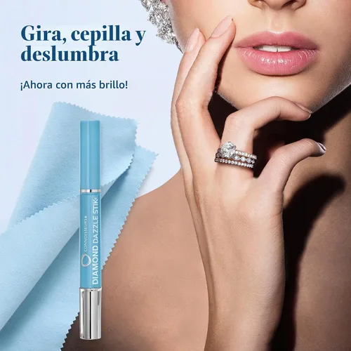 Vista 3 de CONNOISSEURS Dream Team Diamond Cleaning Bundle - Incluye Diamond Dazzle Stik y 2 paños de limpieza de joyas para anillos, aretes y pulseras
