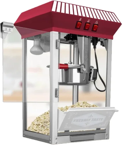 Vista 9 de Máquina de palomitas Trygoal, máquina de palomitas de 16 Oz para 80 tazas por tanda, máquina de palomitas estilo barra con 1 cuchara, 1 cuchara