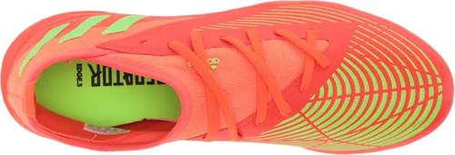 Vista 5 de adidas Tenis de fútbol unisex Edge.3 Predator Turf, Solar Red-solar Green-core Black