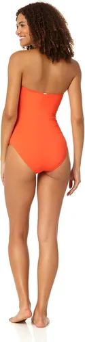 Vista 41 de Anne Cole Traje de baño de una pieza fruncido frontal para mujer